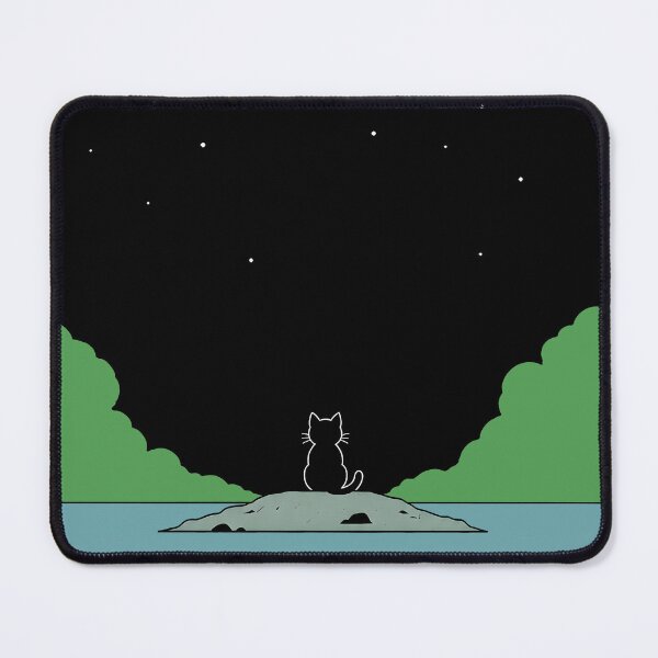 Item preview, Moonlit Cat By The Lake designed and sold by ChocoMellowCo.
