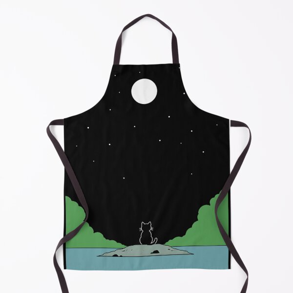 Item preview, Moonlit Cat By The Lake designed and sold by ChocoMellowCo.