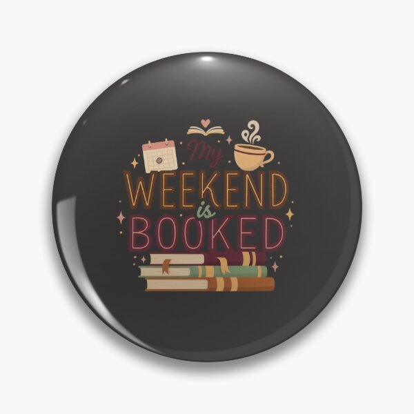 Item preview, My Weekend Is Booked Funny Book Lover Reading Design designed and sold by GiftLore Studio.