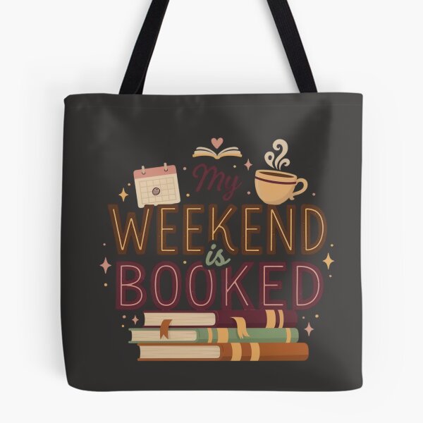 Item preview, My Weekend Is Booked Funny Book Lover Reading Design designed and sold by GiftLore Studio.