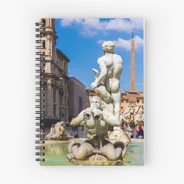 Item preview, Piazza Navona Fountain With Baroque Statues And Obelisk In Rome City Center designed and sold by Nmallia.