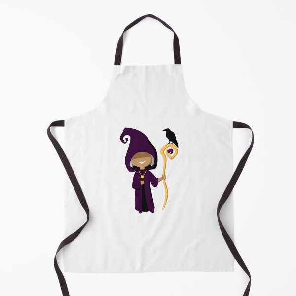 Item preview, Cute Wizard with Staff and Raven Illustration designed and sold by DailyDoodlesBySumbul.