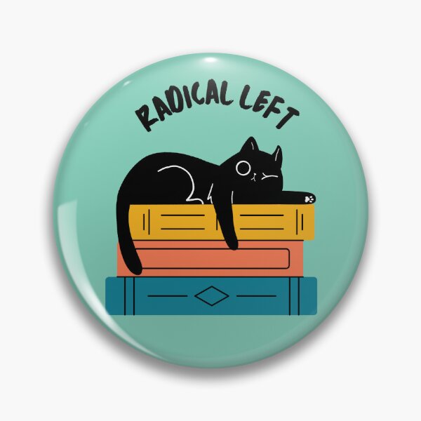 Item preview, Radical Left Book Cat designed and sold by Volt Junkies.