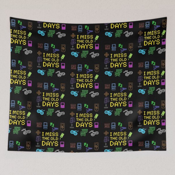 Item preview, I Miss The Old Days Retro Gaming Pixel Art designed and sold by DPL1993.