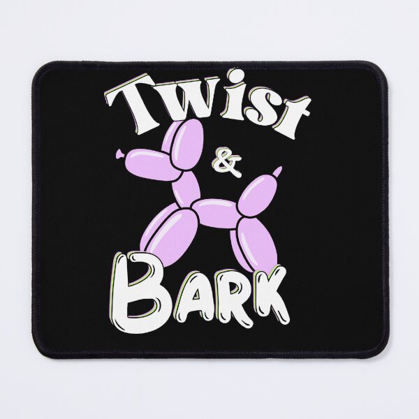 Item preview, Twist and Bark Retro Balloon Dog Neon Pop Art | White Text Edition designed and sold by SunandShade.