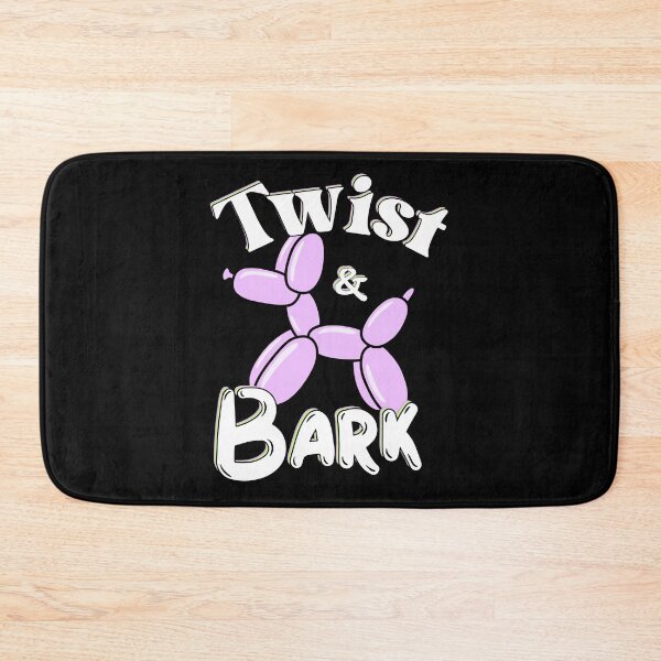 Item preview, Twist and Bark Retro Balloon Dog Neon Pop Art | White Text Edition designed and sold by SunandShade.