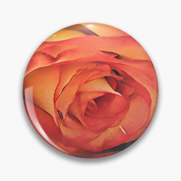 Item preview, Vintage Peach and Orange Rose Digital Painting Art designed and sold by BalkanBloom.