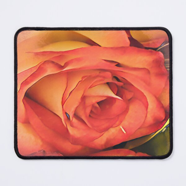Item preview, Vintage Peach and Orange Rose Digital Painting Art designed and sold by BalkanBloom.