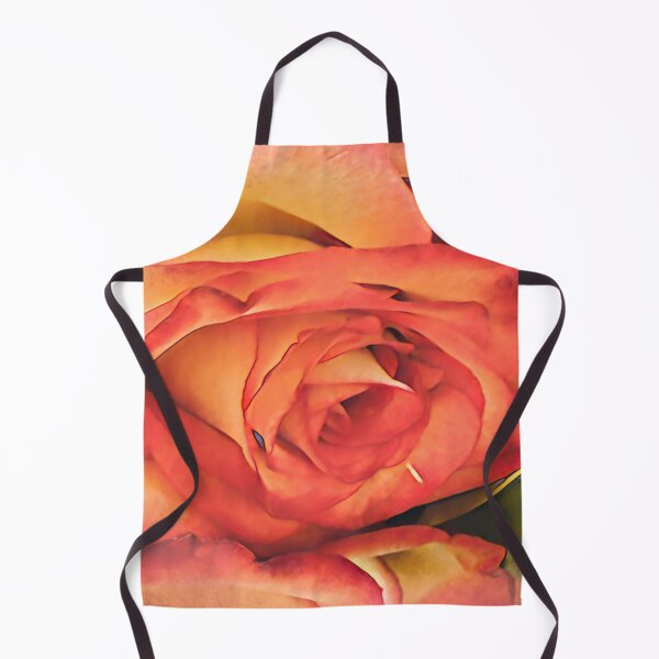 Item preview, Vintage Peach and Orange Rose Digital Painting Art designed and sold by BalkanBloom.