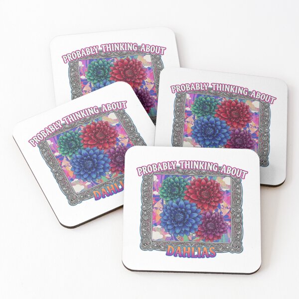 Item preview, Probably Thinking About Dahlias - Giant Floral Bloom Gardening Art designed and sold by FitEnvy.