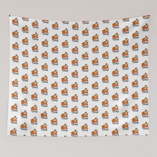 Item preview, Yeehaw Cowboy Cat Riding Golden Retriever Dog | Dark Text Edition designed and sold by SunandShade.