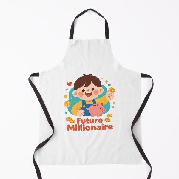 Item preview, Cute Cartoon Child Piggy Bank Future Millionaire designed and sold by WonderDokkan.