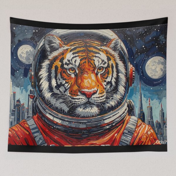 Item preview, TIGERS IN SPACE-4 designed and sold by truthtopower.