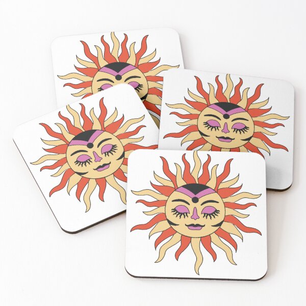 Item preview, Mystical Sun Face Boho Illustration designed and sold by DailyDoodlesBySumbul.