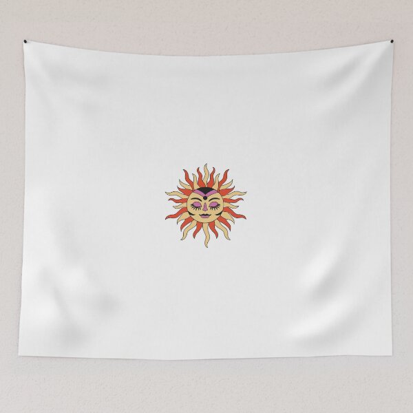 Item preview, Mystical Sun Face Boho Illustration designed and sold by DailyDoodlesBySumbul.