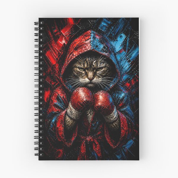 Item preview, Fierce Boxing Champion Fighter Cat Dark Aesthetic Art designed and sold by Vista Atelier.