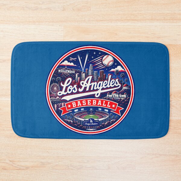 Item preview, Los Angeles Baseball Red Navy City Badge designed and sold by TKOprintdesigns.