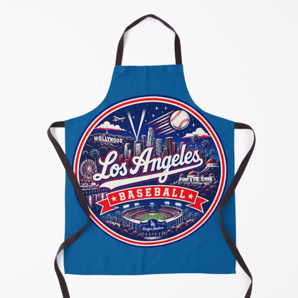 Item preview, Los Angeles Baseball Red Navy City Badge designed and sold by TKOprintdesigns.