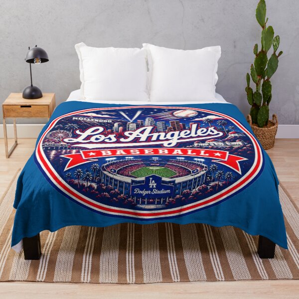 Item preview, Los Angeles Baseball Red Navy City Badge designed and sold by TKOprintdesigns.