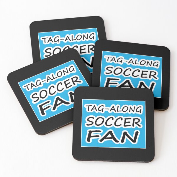Item preview, Tag-Along Soccer Fan - Words on Blue Background designed and sold by Beachy.