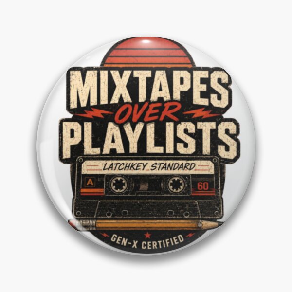 Item preview, Mixtapes Over Playlists Retro Gen X designed and sold by Latchkey Standard.