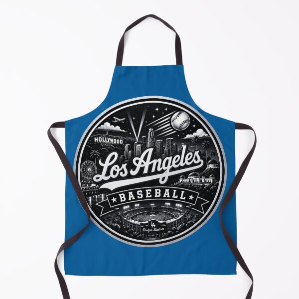 Item preview, Los Angeles Baseball Black Silver Emblem designed and sold by TKOprintdesigns.