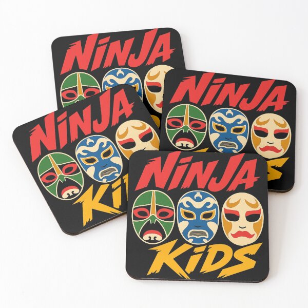 Item preview, Ninja Kids Logo Action Masks Retro Style designed and sold by killem667.
