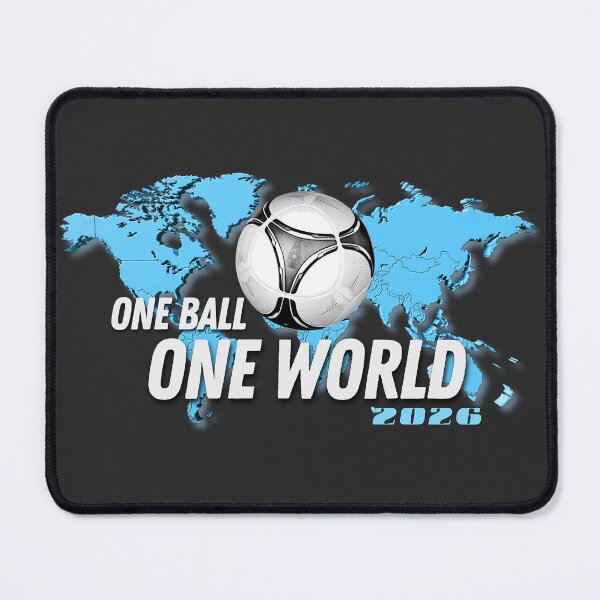 Item preview, One Ball One World Global Football Soccer Globe Poster designed and sold by AXENT Designs.