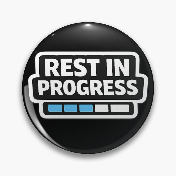 Item preview, REST IN PROGRESS Minimalist Typography Design designed and sold by WestonStudio.