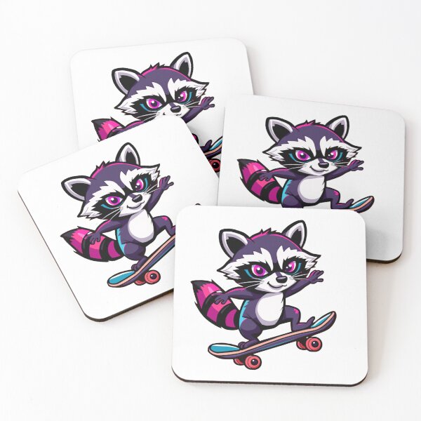 Item preview, Raccoon skating  designed and sold by PjSwiss.