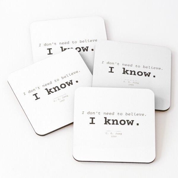 Item preview, Carl Jung "I Know" Quote designed and sold by Will-to-Power.