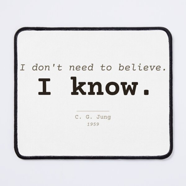 Item preview, Carl Jung "I Know" Quote designed and sold by Will-to-Power.