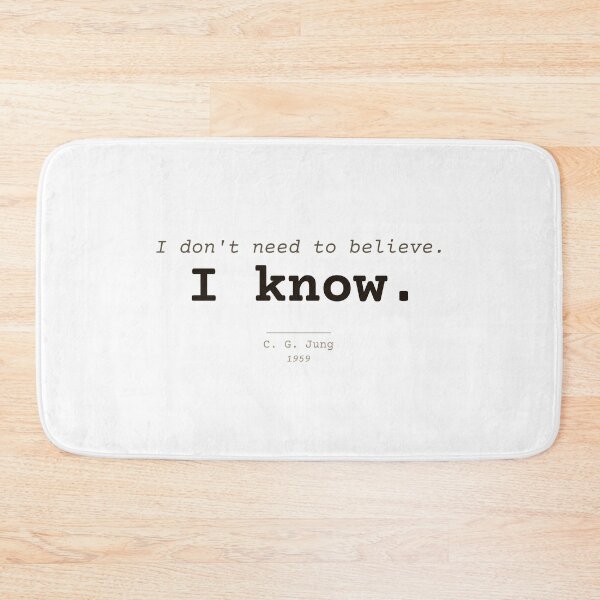 Item preview, Carl Jung "I Know" Quote designed and sold by Will-to-Power.