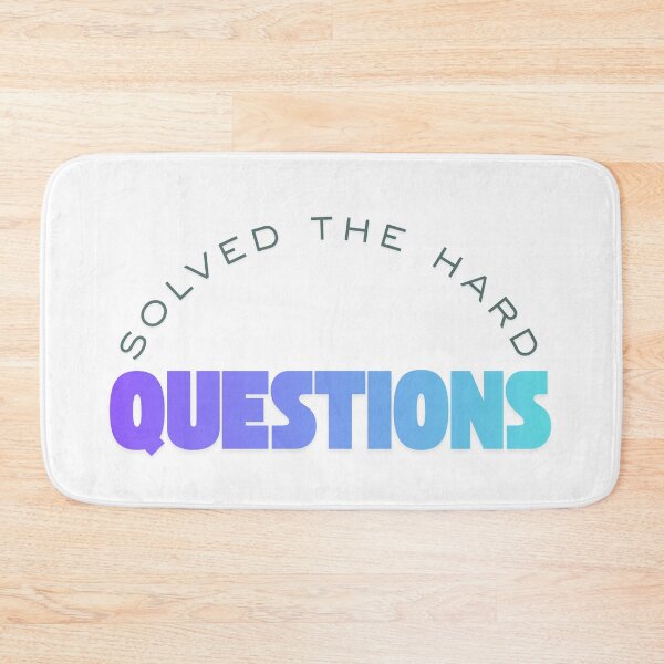 Item preview, Solved the hard questions designed and sold by ArtistTejal.