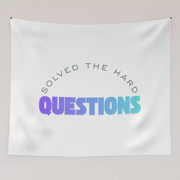 Item preview, Solved the hard questions designed and sold by ArtistTejal.