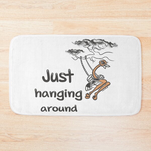 Item preview, Just Hanging Around Funny Ostrich | Lazy Day Humor Design designed and sold by Samaya-.