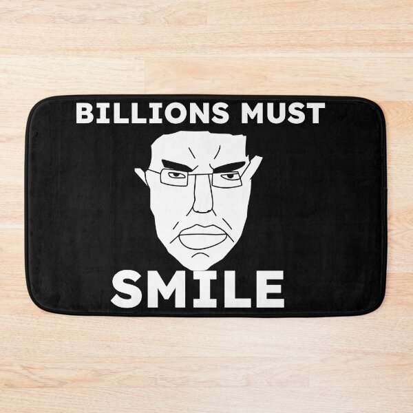 Item preview, Billions Must Smile - Chudjack Wojak Meme designed and sold by SpicesAndMemes.