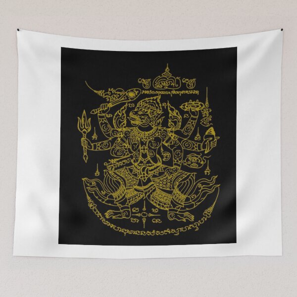 Item preview, Mythical Thai Hanuman Warrior Line Art designed and sold by Danmaha.