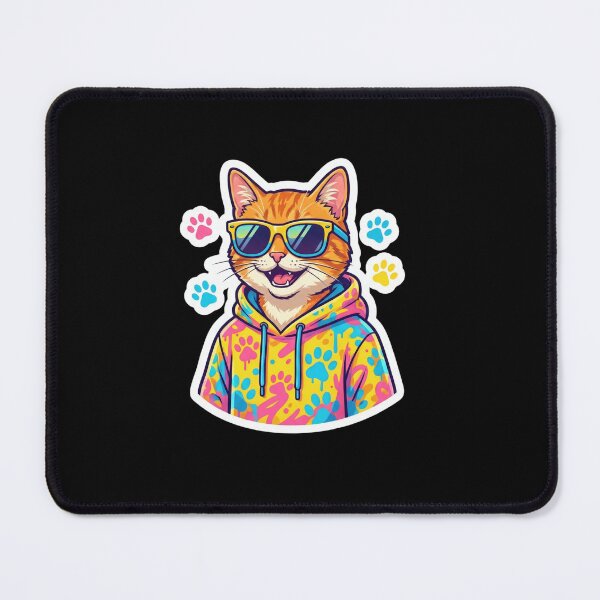 Item preview, Cool Orange Cat Wearing Sunglasses And Hoodie Art designed and sold by AbanoubStore.