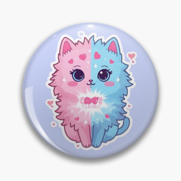 Item preview, Cotton Candy Cat Kawaii Sticker designed and sold by Stylestickers55.