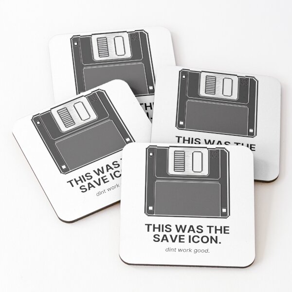 Item preview, This Was the Save Icon Funny Floppy Disk T-Shirt Retro Tech Humor Tee for Millennials designed and sold by Glitch&Grin.