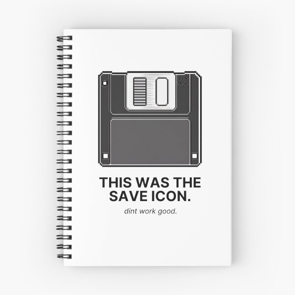 Item preview, This Was the Save Icon Funny Floppy Disk T-Shirt Retro Tech Humor Tee for Millennials designed and sold by Glitch&Grin.