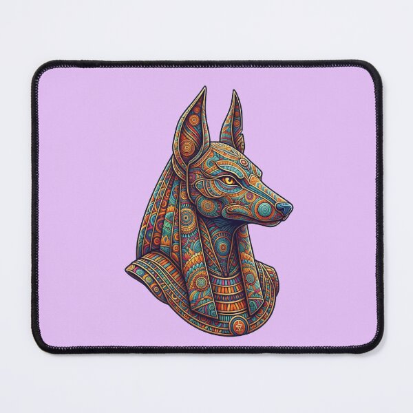Item preview, Intricate Zentangle Anubis Mosaic Art - Egyptian God Mandala designed and sold by Exquisite Design Studio „Paculówka”.