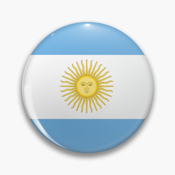 Item preview, Argentina Flag – Blue White Blue with Sun designed and sold by RachelMacht.