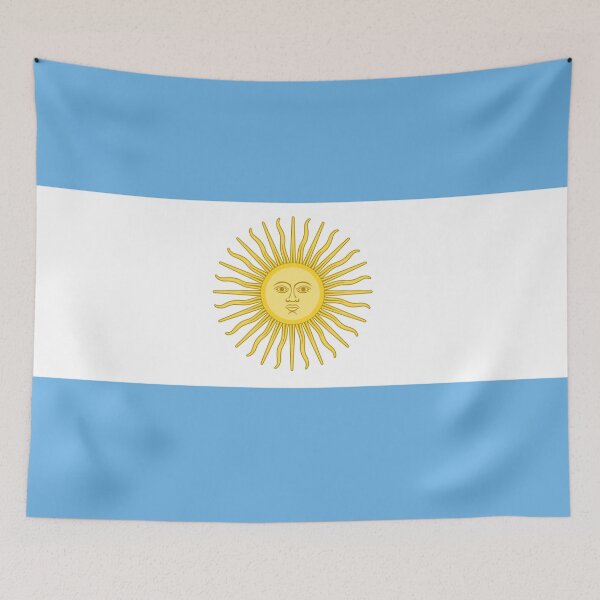 Item preview, Argentina Flag – Blue White Blue with Sun designed and sold by RachelMacht.