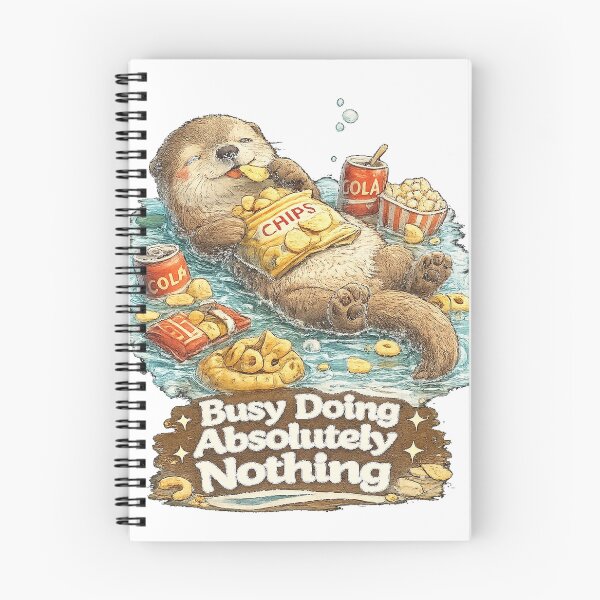 Item preview, Busy Doing Absolutely Nothing Funny Otter Meme T-Shirt designed and sold by NarpLTD.