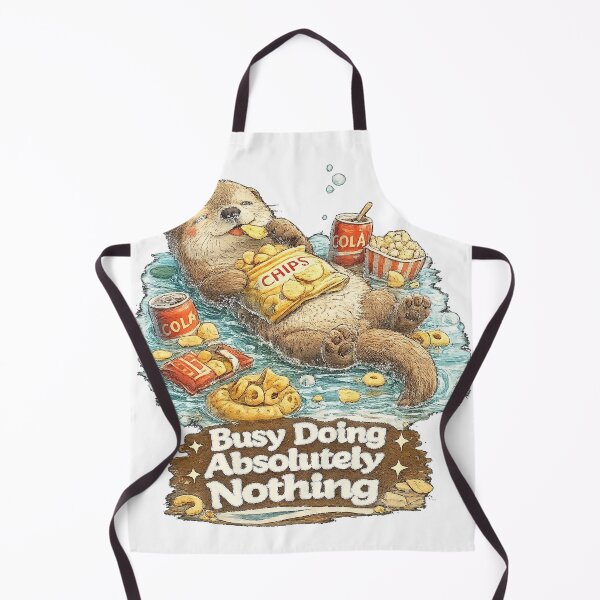 Item preview, Busy Doing Absolutely Nothing Funny Otter Meme T-Shirt designed and sold by NarpLTD.
