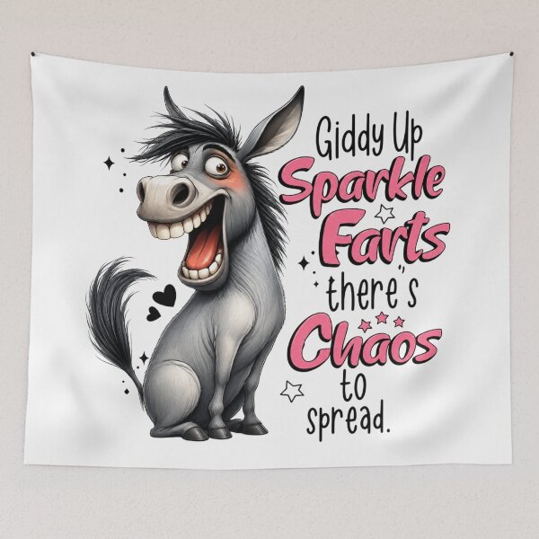 Item preview, Giddy Up Sparkle Darts There's Chaos To Spread designed and sold by INKRebelGraphic.