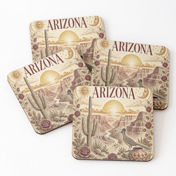 Item preview, Arizona Vintage Ivory T-Shirt – Elegant Grand Canyon Gift for Women designed and sold by SunnyDesign82.
