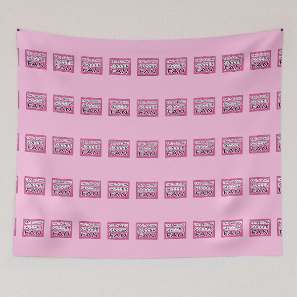 Item preview, Tag-Along Soccer Fan - Words on Pink Background designed and sold by Beachy.
